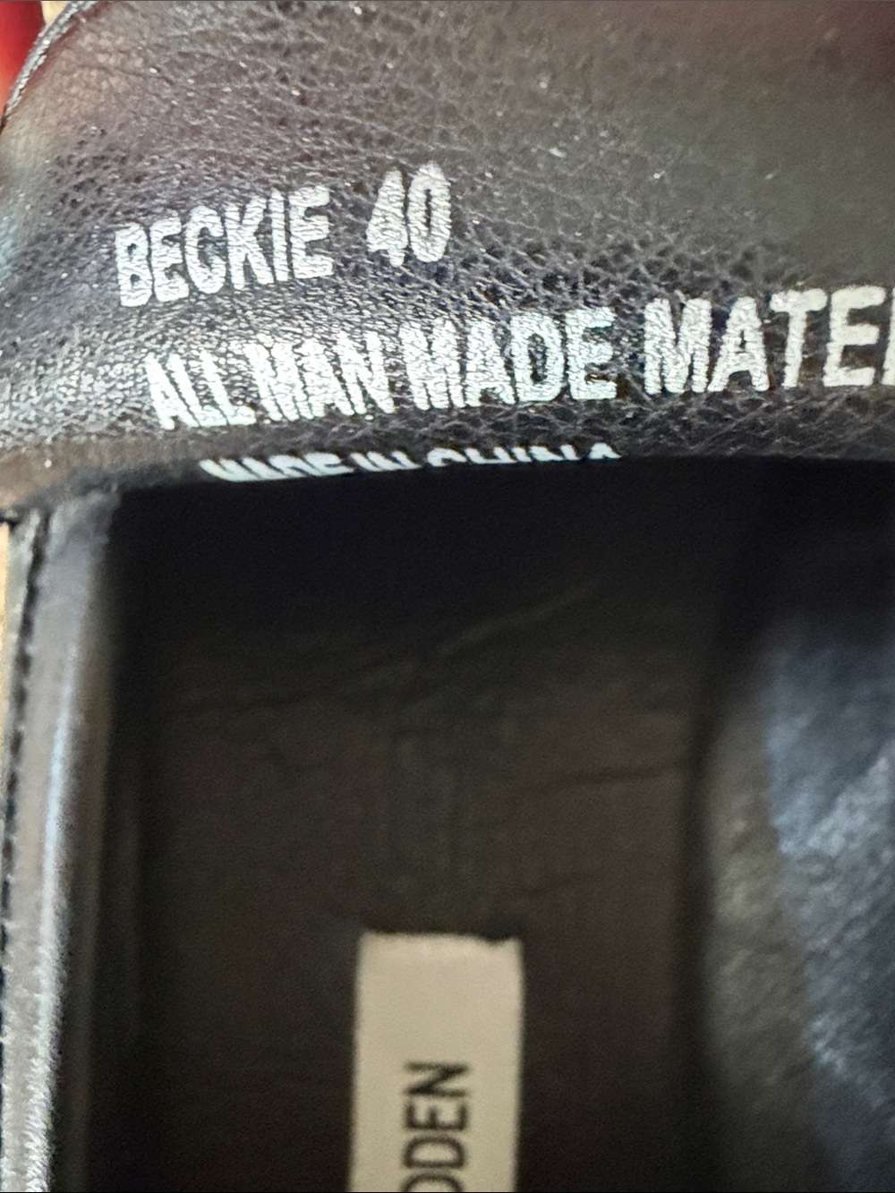 Steve Madden Black Penny Strap Loafers - Picture 4 of 4